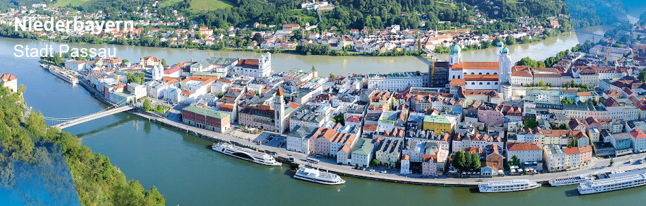 Niederbayern, Stadt Passau, Vogelperspektive